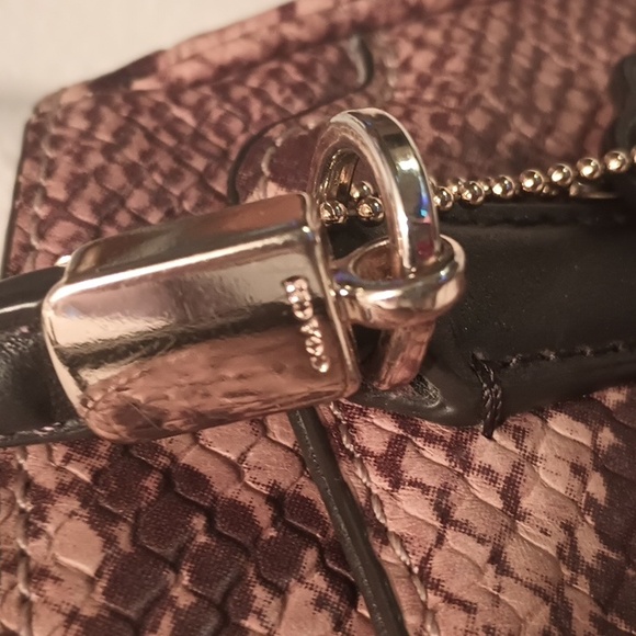 Coach Python Leather Handbag - Picture 2 of 7